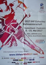 Plakat iihf eishockey gebraucht kaufen  Lübbenau/Spreewald