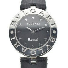 Relógio feminino BVLGARI B.zero1 BZ30S aço inoxidável/couro quartzo N#140533 comprar usado  Enviando para Brazil
