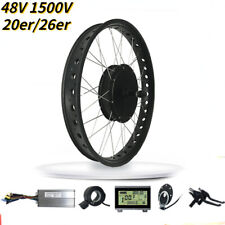 Kit de rueda de motor giratorio trasero de 20""/ 26"" * 4,0 neumático graso 48V 1500W bicicleta eléctrica segunda mano  Embacar hacia Mexico