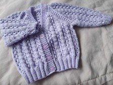 Hand knitted lilac for sale  GRANTHAM