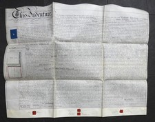 1868 antique indenture for sale  COLCHESTER