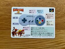 Donkey Kong Country 2 somente folheto de controle! Nintendo Super Famicom SNES SFC comprar usado  Enviando para Brazil