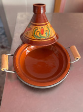 Tajine terracotta dipinta usato  Villadossola