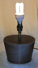 Brown faux leather for sale  CORBY