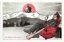 Satirical postcard swiss for sale  SUTTON COLDFIELD