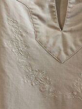 Blusa bordada Juneandjuly mistura de linho tamanho 56 comprar usado  Enviando para Brazil