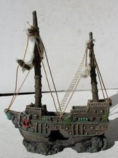 Figura de aquário decoração aquário tanque de peixes resina poli navio pirata esconder aquário - comprar usado  Enviando para Brazil
