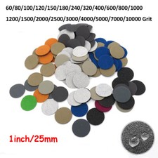 Discos de lixa redondos úmidos e secos de 1 polegada 25 mm gancho e laço 60-10000 grão, usado comprar usado  Enviando para Brazil