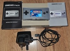 Gameboymicro silver boxed for sale  LONDON