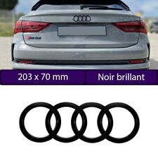 Logo Emblème Anneaux Noir Brillant 203mm GLOSS Coffre Arrière Pour AUDI  comprar usado  Enviando para Brazil