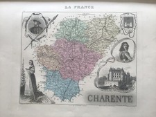 1879 carte ancienne d'occasion  Cheval-Blanc