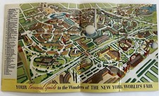 NY 1939 World’s Fair Greyhound Bus birds-eye view map tourist brochure comprar usado  Enviando para Brazil