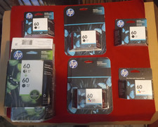 Cartuchos de tinta genuínos HP 60 preto/60 tricolor EXPIRADOS! *LEIA TODAS AS INFORMAÇÕES ABAIXO! comprar usado  Enviando para Brazil