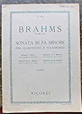 Brahms sonata minor for sale Brahms sonata minor for sale  YORK