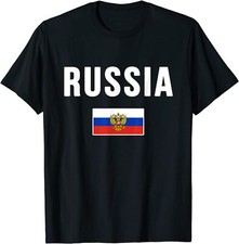 NOVA CAMISETA LIMITADA Rússia Bandeira Russa Melhor Design Camiseta Premium Tamanho P-3XL, usado comprar usado  Enviando para Brazil