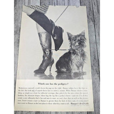 Botas Harper's Bazaar Vintage Estampa Ad Dog Anos 60 9x6, usado comprar usado  Enviando para Brazil