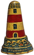 Estátua de arte decorativa antiga de ferro fundido para farol de peixe RARA genuína comprar usado  Enviando para Brazil
