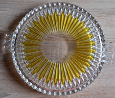 Tortenplatte glas gelbes gebraucht kaufen  Frankenberg