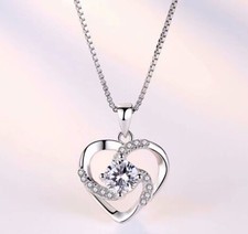 Crystal swirl heart for sale  BARNSLEY