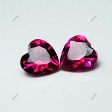 Coração Vermelho Sangrento Mogok 6 MM Par 2,00 Ct Rubi Natural CERTIFICADO Pedra Preciosa Solta comprar usado  Enviando para Brazil