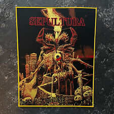 SEPULTURA - SURGE THRASH METAL TECIDO BACKPATCH BORDA AMARELA comprar usado  Enviando para Brazil