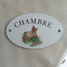 Plaque émaillée décoration d'occasion  Précy-sous-Thil