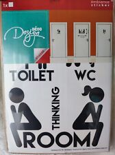 Autocollant sticker toilette d'occasion  Maizières-lès-Metz