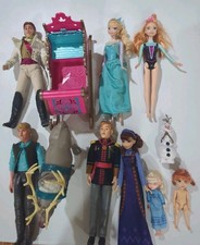 Usado, Conjunto Disney Frozen 11 peças; Rei, Rainha, Elsa adulto e criança, Anna adulto e... comprar usado  Enviando para Brazil