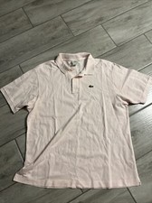 Camisa polo masculina Lacoste tamanho 7 rosa tamanho XL varejo $98, usado comprar usado  Enviando para Brazil