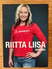 Autogrammkarte langlauf riitta gebraucht kaufen  Leipzig