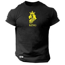 Camiseta King Lion roupas de ginástica musculação treino exercício boxe top comprar usado  Enviando para Brazil