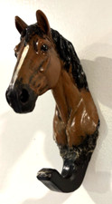 Cabide de parede cabeça de cavalo gancho resina 6" x 2" suporte de parede sem marca chapéu chaves toalha comprar usado  Enviando para Brazil