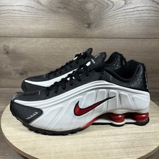 Nike Shox R4 tom platina universidade vermelho branco preto 104265-050 masculino tamanho 8.5 comprar usado  Enviando para Brazil