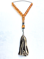 Vintage amber engraved for sale  UK
