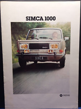 Brochure depliant simca usato  Vinovo