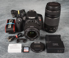 Lentes Canon EOS Rebel T5i 700D 18MP 1080p DSLR 18K cliques com 18-55mm e 75-300mm comprar usado  Enviando para Brazil