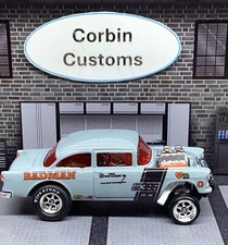 RODAS QUENTES PERSONALIZADAS COMPLETAS CINZA '55 GASSER--BADMAN--COM PNEUS FIRESTONE comprar usado  Enviando para Brazil