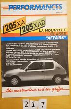 Perfomances peugeot 205 d'occasion  Meyzieu