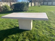 Travertine marble dining for sale  WETHERBY