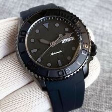 41mm NH36 data semana preto PVD 200M relógio masculino automático mergulho pulseira de borracha SKX comprar usado  Enviando para Brazil