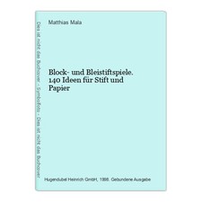 Block- und Bleistiftspiele. 140 Ideen für Stift und Papier Mala, Matthias: comprar usado Block- und Bleistiftspiele. 140 Ideen für Stift und Papier Mala, Matthias: comprar usado  Enviando para Brazil