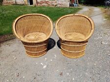 Vintage pair wicker d'occasion  Expédié en Belgium