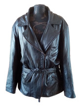 Lederjacke schwarz biker gebraucht kaufen  Ramstein-Miesenbach