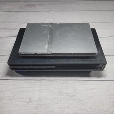 Consoles Sony PlayStation 2 SCPH-39001 PS2 Fat + Prata PS2 Slim Apenas PARA PEÇAS comprar usado  Enviando para Brazil