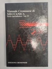 Manuale cremonese meccanica usato  Napoli