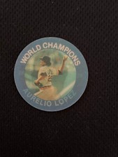 MINI CARTÃO DE BEISEBOL DISCO 3D AURELIO LOPEZ 1984 DETROIT TIGERS WORLD SERIES 7-11 comprar usado  Enviando para Brazil