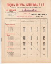 Prospectus tarif briques d'occasion  La Palme