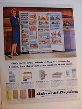 Usado, 1967 Admiral Duplex 22 anúncio impresso geladeira/freezer comprar usado  Enviando para Brazil
