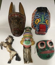 Wood carved mask for sale  Rockville