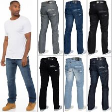 Calça jeans masculina Enzo perna reta ajuste regular jeans todos os tamanhos de cintura do Reino Unido comprar usado  Enviando para Brazil